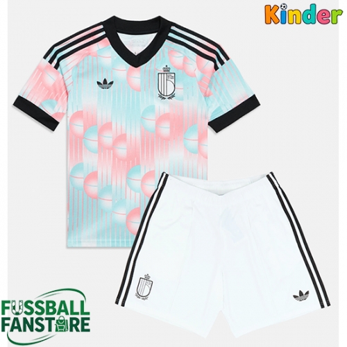 Belgien Kevin De Bruyne #7 Replik Auswärtstrikot Kinder WM 2026 Kurzarm (+ Kurze Hosen)